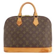 Louis Vuitton Vintage Pre-owned Canvas handvskor Brown, Dam