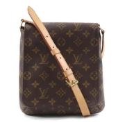 Louis Vuitton Vintage Pre-owned Canvas axelremsvskor Brown, Dam