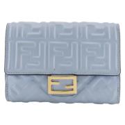 Fendi Vintage Pre-owned Laeder plnbcker Blue, Dam