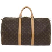 Louis Vuitton Vintage Pre-owned Canvas handvskor Brown, Dam