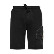 Stone Island Logo shorts Black, Herr