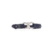 Salvatore Ferragamo Läderarmband Blue, Herr