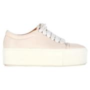 Acne Studios Pre-owned Pre-owned Laeder sneakers Beige, Dam