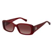 Tommy Hilfiger Röd Plast Dam Solglasögon Red, Dam