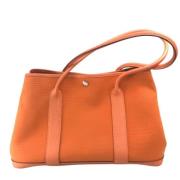 Hermès Vintage Pre-owned Canvas handvskor Orange, Dam