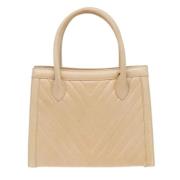 Chanel Vintage Pre-owned Laeder chanel-vskor Beige, Dam