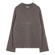 Loulou Studio Rundhalsad T-shirt Gray, Dam