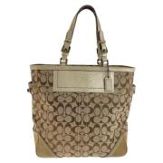 Coach Pre-owned Pre-owned Canvas totevskor Beige, Dam