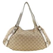 Gucci Vintage Pre-owned Canvas handvskor Beige, Dam