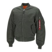 Alpha Industries Vändbar bomberjacka, ikoniskt US Air Force-modell Gre...