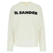 Jil Sander Bomull Långärmad T-shirt Beige, Dam