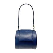 Bvlgari Vintage Pre-owned Laeder axelremsvskor Blue, Dam