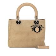 Dior Vintage Pre-owned Mocka handvskor Beige, Dam