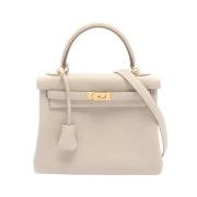 Hermès Vintage Pre-owned Laeder handvskor Beige, Dam