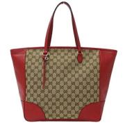 Gucci Vintage Pre-owned Canvas handvskor Beige, Dam