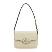 Tory Burch Kritläder Axelväska White, Dam