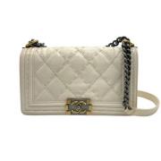 Chanel Vintage Pre-owned Laeder chanel-vskor White, Dam