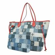 Louis Vuitton Vintage Pre-owned Tyg axelremsvskor Blue, Dam