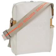 Louis Vuitton Vintage Pre-owned Canvas axelremsvskor White, Dam