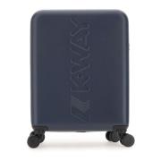 K-Way Blå Cabin Trolley med 360° Hjul Blue, Unisex