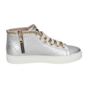 Stokton Läder Damsneakers Snygga Skor Beige, Dam