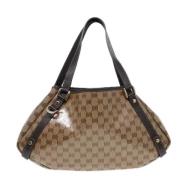 Gucci Vintage Pre-owned Canvas gucci-vskor Beige, Dam