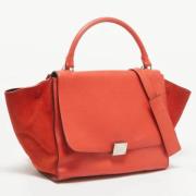 Celine Vintage Pre-owned Laeder handvskor Orange, Dam