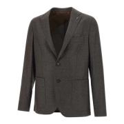 Peserico Ull Blazer Brun Jacka Slim Fit Brown, Herr