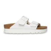 Birkenstock Arizona Papillio Vita Sandaler, Vit White, Dam