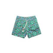 MC2 Saint Barth Majolica Ceramic Swimshorts in 5721 Green, Herr