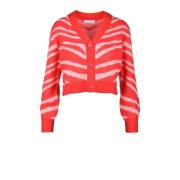 Weili Zheng Röd Cardigan för Kvinnor Red, Dam