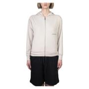 Hinnominate Zip Hoodie i Sabbia Beige, Dam