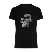 Karl Lagerfeld T-shirt Kvinna Black, Dam