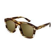 Gucci Gg1316S Pilot Solglasögon Brown, Unisex