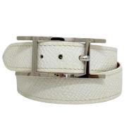 Hermès Vintage Pre-owned Laeder armband White, Dam