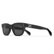 Cutler And Gross Svarta Acetatsolglasögon med Stil SUN Black, Unisex