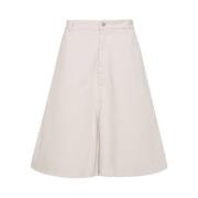 Studio Nicholson Baggy Denim Shorts i Dove Beige, Herr