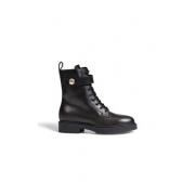 Furla Premium Läder Ankel Boot Kollektion Black, Dam