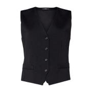 Max Mara Weekend Svarta Weekendjackor Aria Gilet Black, Dam