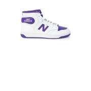 New Balance Lädersneaker med 3 cm klack Purple, Dam