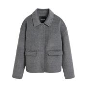 Birgitte Herskind Lux Coat med Dold Dragkedja Gray, Dam