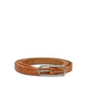 Hermès Vintage Pre-owned Laeder armband Brown, Dam