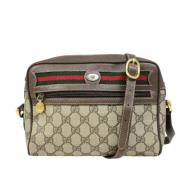 Gucci Vintage Pre-owned Canvas gucci-vskor Beige, Dam