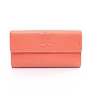 Chanel Vintage Pre-owned Laeder plnbcker Orange, Dam