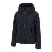 Save The Duck Svart Dam Parka med Fuskpälskant Black, Dam