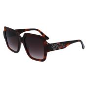 Karl Lagerfeld Brun Acetat solglasögon Brown, Dam