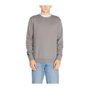 Hugo Boss Bomull Crewneck Sweater Gray, Herr