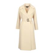 Max Mara Weekend Vit Ull Wrap Kappa White, Dam