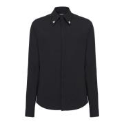 Balmain Broderad Stjärnskjorta Black, Herr