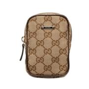 Gucci Vintage Pre-owned Canvas gucci-vskor Beige, Dam